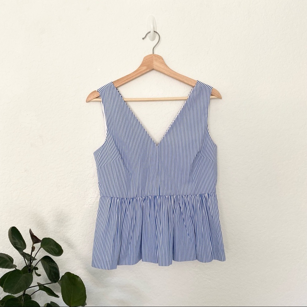 J Crew peplum sleeveless blouse tank